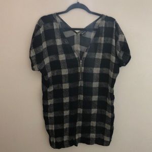 Madewell dress black and white size small zipper